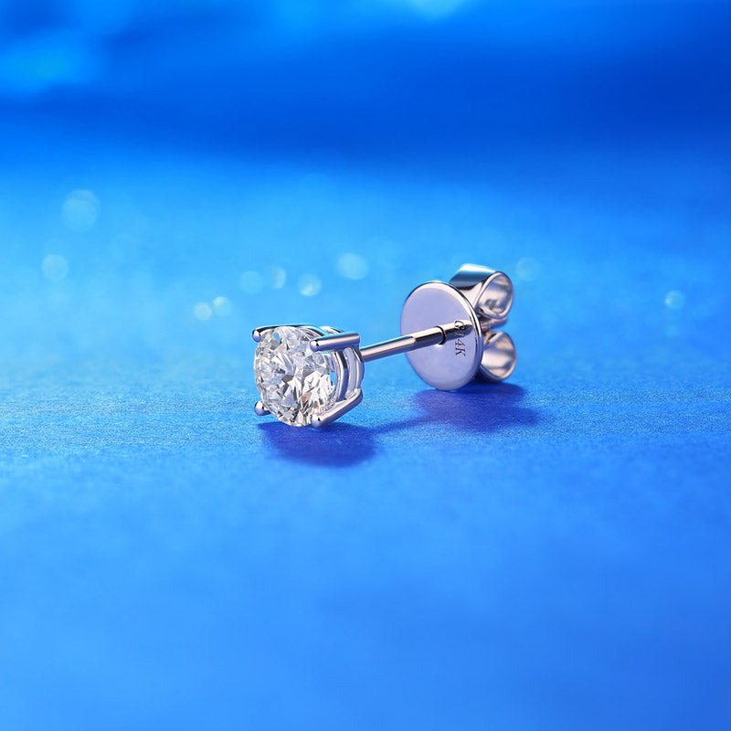 0.5 Carat Lab Grown Diamond Earrings (1 Piece) 14K White Gold LGE001_1-1