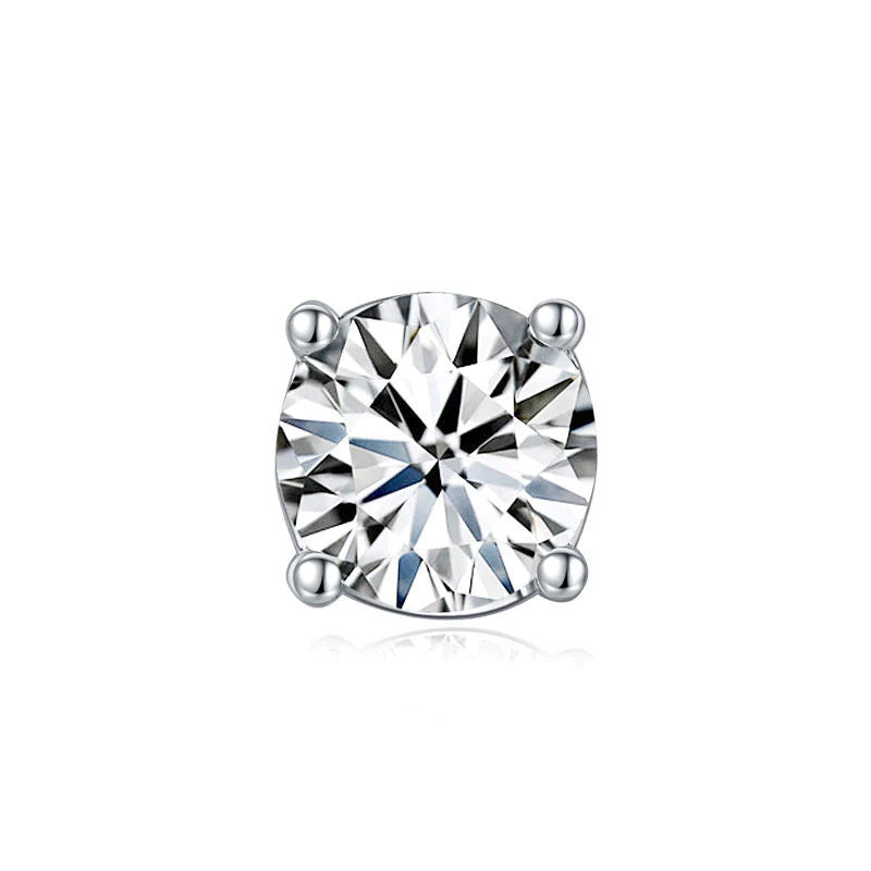 0.5 Carat Lab Grown Diamond Earrings (1 Piece) 14K White Gold LGE001_1-4