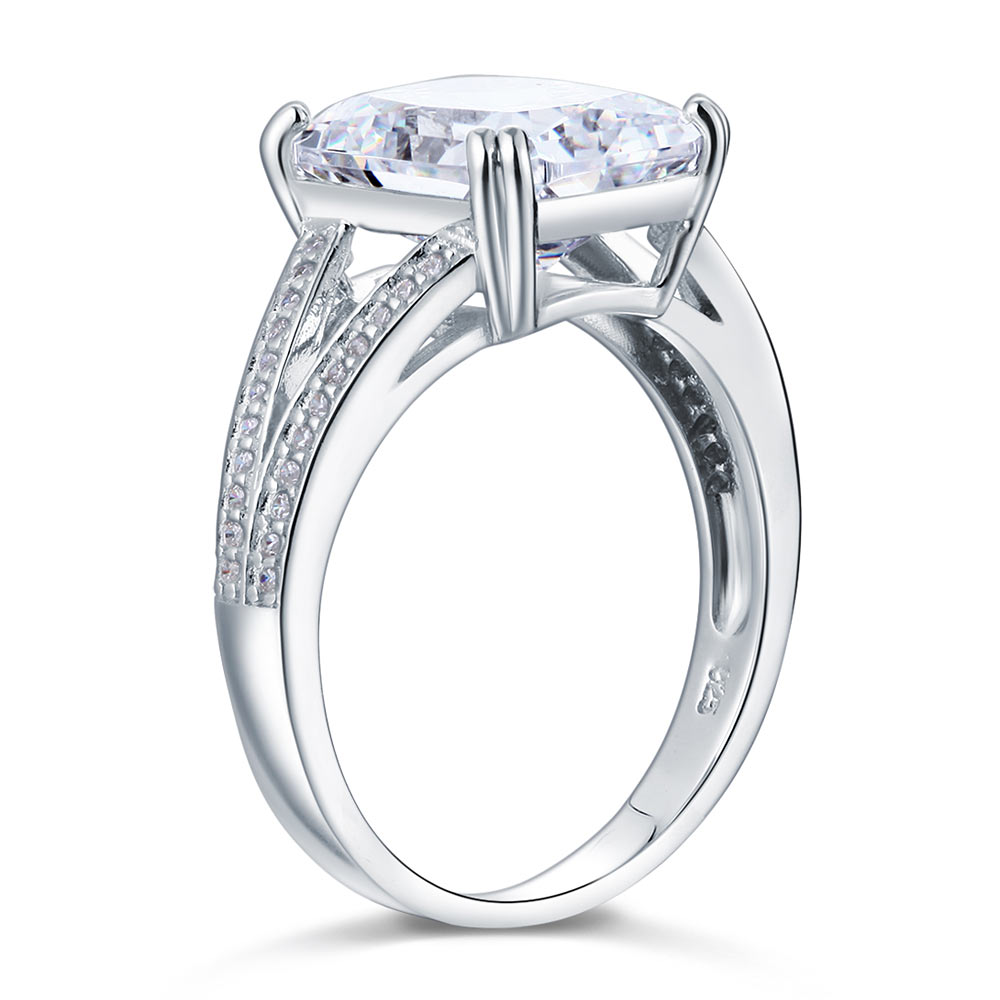 Solid 925 Sterling Silver Luxury Ring Anniversary 6 Carat Created Diamante XFR8152-3